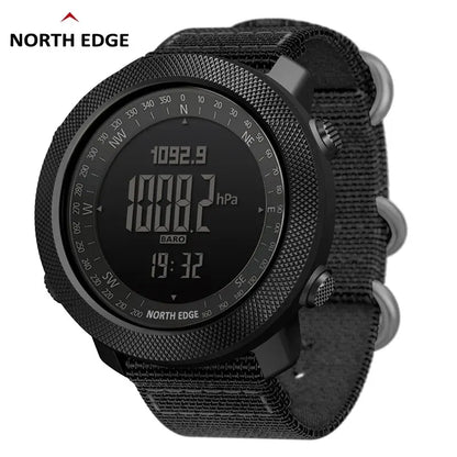 NORTH EDGE Reloj Digital deportivo para hombre, horas para correr, nadar, relojes militares del ejército, altímetro, barómetro, brújula, resistente al agua hasta 50m