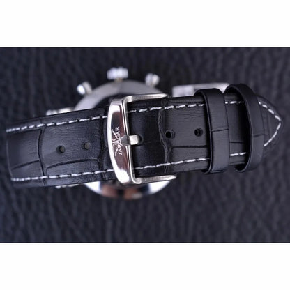 Fashion Jaragar Brand Men's Casual Six Needle Week Automatic Calendar Multi Functional Fully Automatic Mechanical Leather Watch