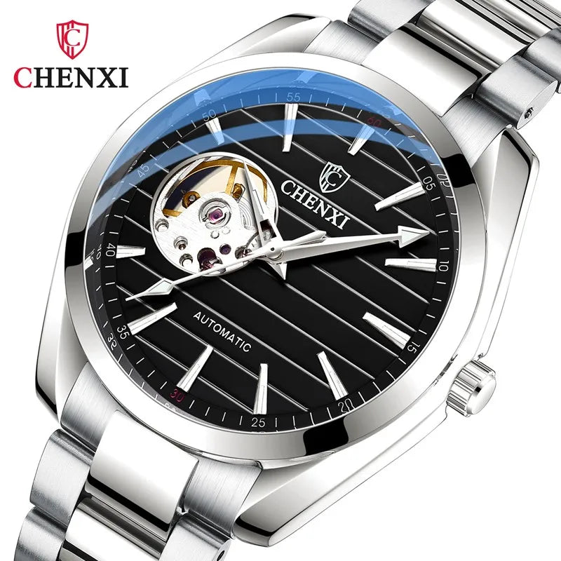 CHENXI 8806 Top Brand Men Automatic Mechanical Business Watches Stainless Steel Waterproof Men's Wristwatches Reloj Hombre