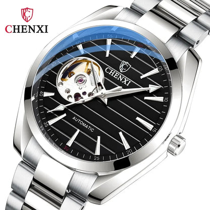 CHENXI 8806 Top Brand Men Automatic Mechanical Business Watches Stainless Steel Waterproof Men's Wristwatches Reloj Hombre