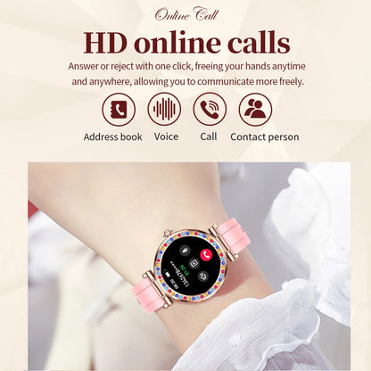 2024 New Bluetooth Call Smart Watch Ladies 360*360 HD Display Heart Rate Fitness Tracker Sports Watch Fashion Women SmartWatches