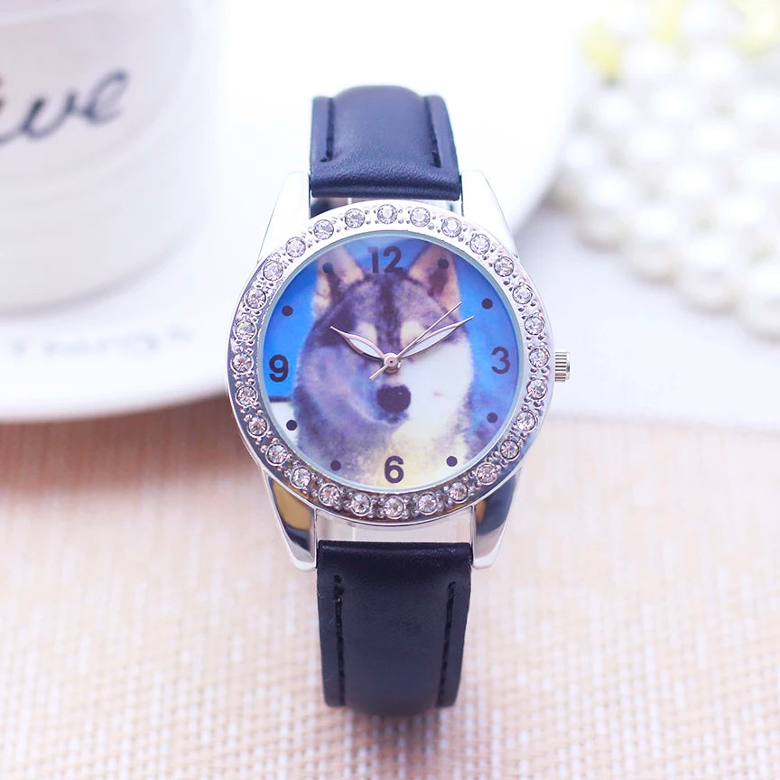 2024 fashion woman women‘s men‘s high quality leather watches Jesus Fawn Wolf Horse personality mother birthday gift wristwatch