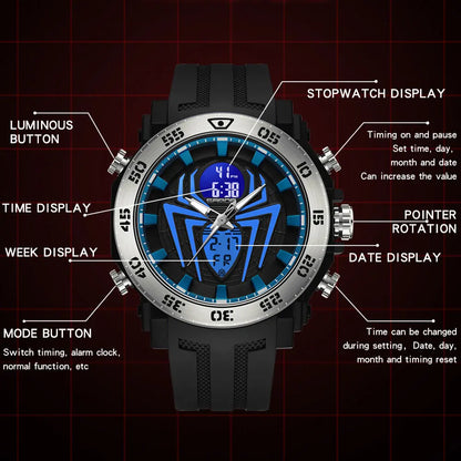 SANDA Men Military Watches Fashion Sport Watch Analog Electronic LED Wristwatches For Man Clock Relogio Masculino Waterproof 50M