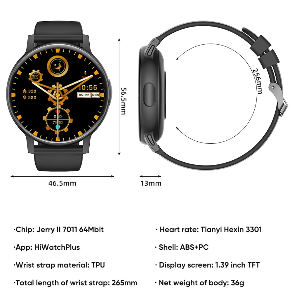 For Huawei Xiaomi 2024 New Bluetooth Call Smart Watch Women Heart Rate Sports Men Watch Fitness Tracker Waterproof Smartwatches