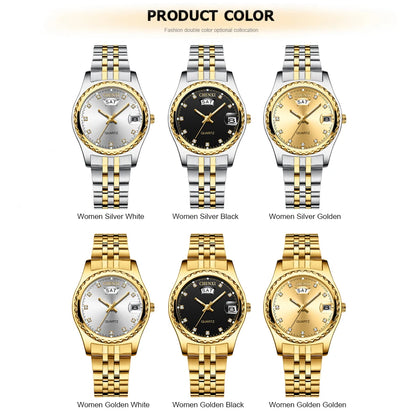 2023 CHENXI New Gold Watches Women Dress Watch Fashion Ladies Rhinestone Quartz Watches Female WristWatch Clock Relogio Feminin