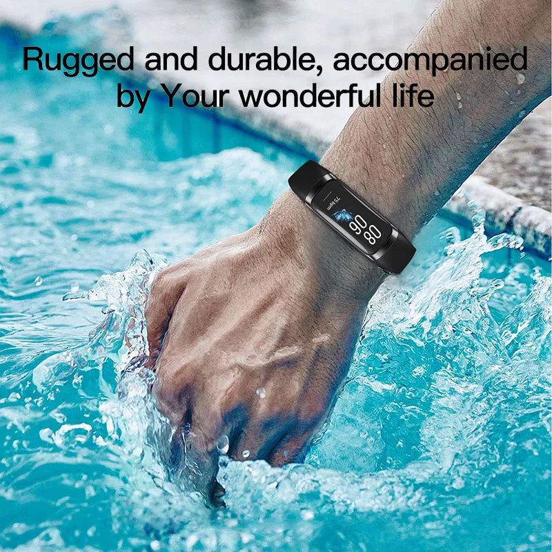 Amoled Smart Watch Smartwatch Band Women Heart Rate Blood Waterproof Connected Smart Bracelet Sport Fitness Tracker