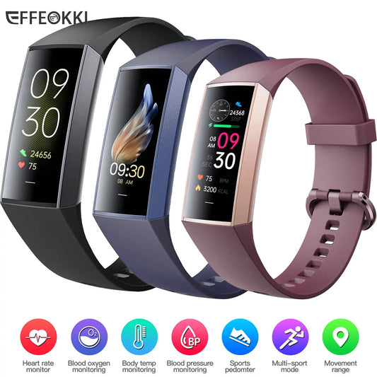 Smart Band Pro for Men Women Waterproof Fitness Tracker Bracelet Heart Rate Connected Smart Watch Smartwatch for Android Iphone