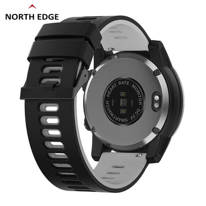 NORTH EDGE Crossfit3 GPS relojes hombres deporte reloj inteligente HD Pantalla AMOLED 50M ATM altímetro barómetro brújula reloj inteligente para hombres