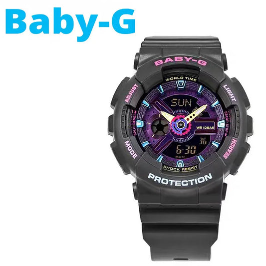 BABY-G BA-110 Little Witch Series Ladies Watch Night Student Clock Waterproof Sports Watch High-end Boutique Woman's Wristwatch