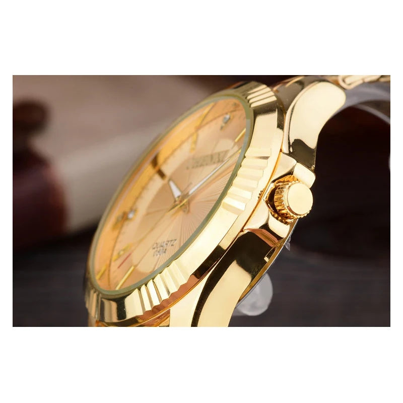 CHENXI Top Brand Luxury Female Golden Clock Analog Quartz Women Watch Fashion Waterproof Ladies Gold Steel Strap Wristwatch