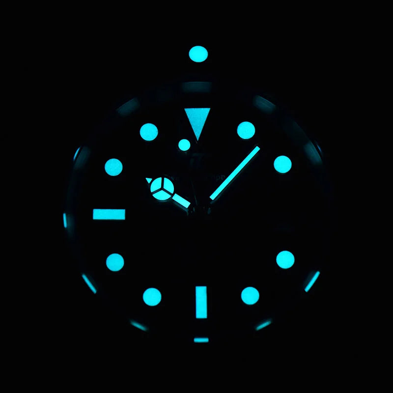 40mm Automatic Custom S Logo Watch For Men Sub-Mariner Design Waterproof NH35 Movement BGW9 Luminous Stainless Steel WristWatch