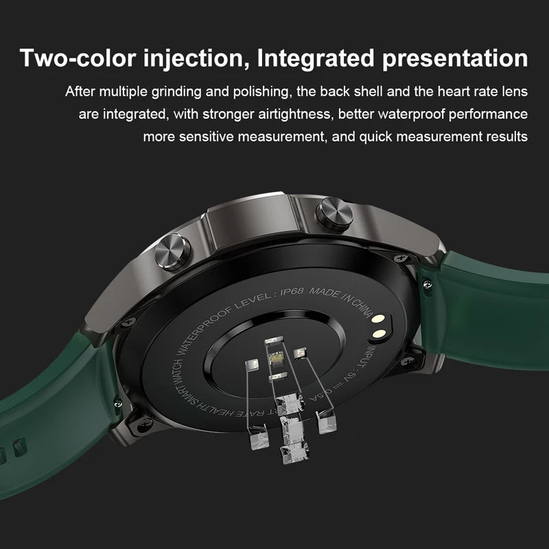 2024 nuevo reloj inteligente de negocios para hombres AMOLED 466*466 pantalla HD deportes Fitness llamada de voz reloj 1,43 pulgadas IP68 impermeable SmartWatch