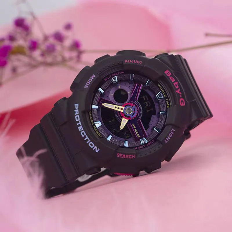 BABY-G BA-110 Little Witch Series Ladies Watch Night Student Clock Waterproof Sports Watch High-end Boutique Woman's Wristwatch