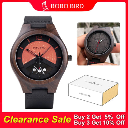 BOBO BIRD 木製腕時計 メンズ 日本製クォーツムーブメント ドロップシッピング reloj hombre