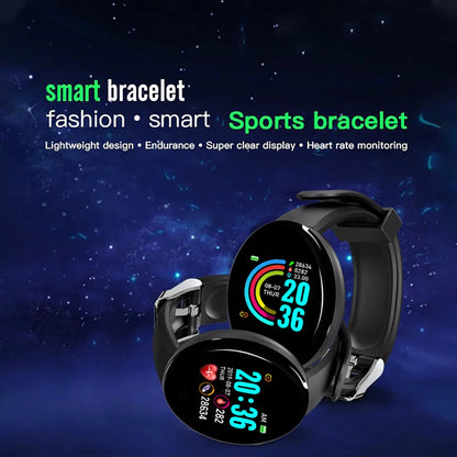 D18 Smart Watch Men Blood Pressure Waterproof Smartwatch Women Heart Rate Monitor Fitness Tracker Watch Sport Wristbands