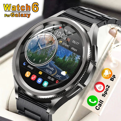 For Samsung Galaxy Watch 6 GPS Sport Smart Watch Men Fitness Tracker Heart Rate Watches Bluetooth Call Smartwatch Women 2024 New