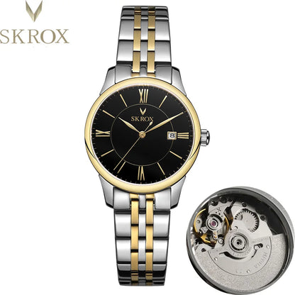 SKROX Japanese Automatic Movement Woman watch Sapphire Stainless Steel Mechanical Ladies Wrist Watches High-End luxury Women's