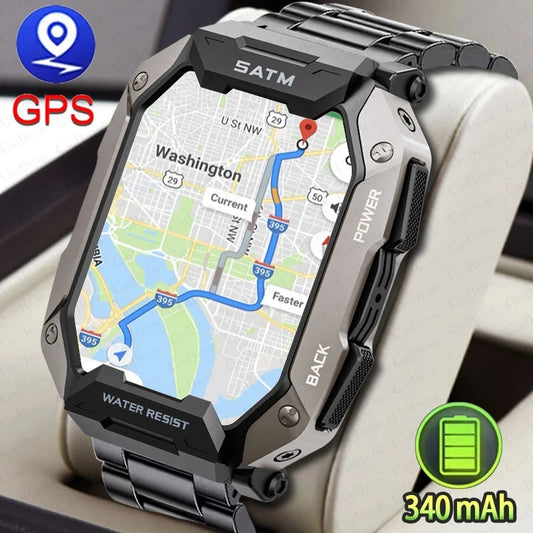 Reloj inteligente deportivo con GPS para hombre, rastreador de Fitness, resistente al agua, para exteriores, militar, resistente, para llamadas, Xiaomi, novedad de 2024