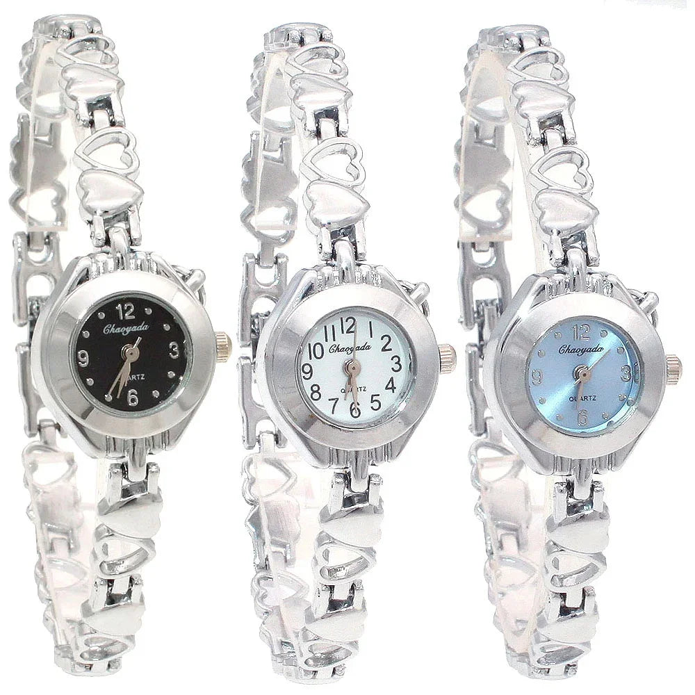 10pcs/Lot, Retro Quartz Watch Classic Ladies Bracelet Watches Women High Quality Wristwatch Vintage Female Clock Wholesales