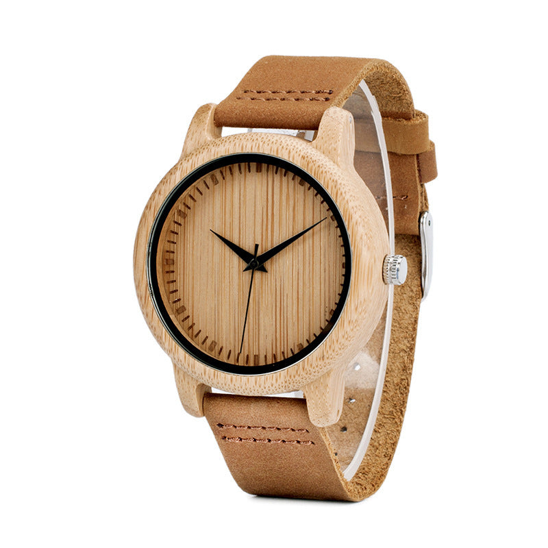 Reloj de madera para parejas de bambú