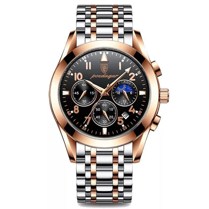 Reloj multifunción para hombre, resistente al agua y luminoso.