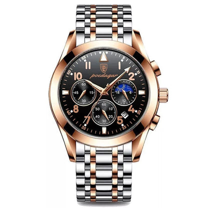 Reloj multifunción para hombre, resistente al agua y luminoso.
