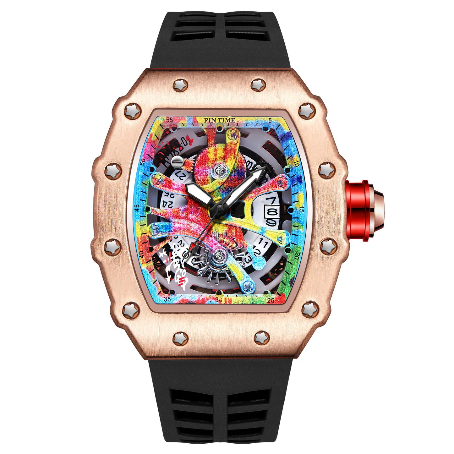 Reloj de cuarzo Tourbillon Esqueleto Tendencia