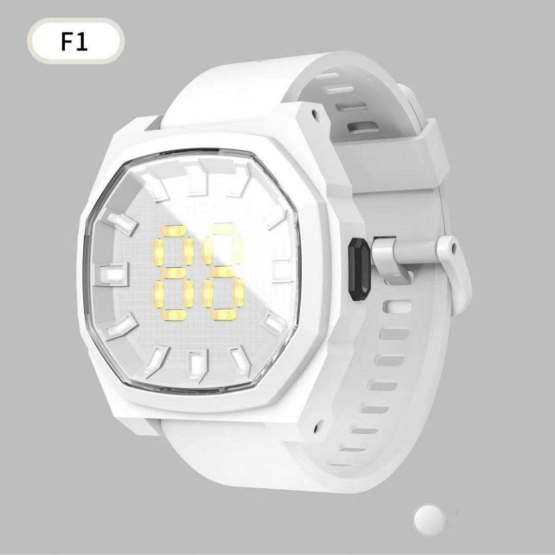 Reloj deportivo digital LED electrónico F1 Square 3D para niños