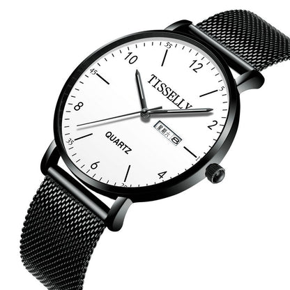 Reloj de cuarzo de moda para hombre Business Simplicity