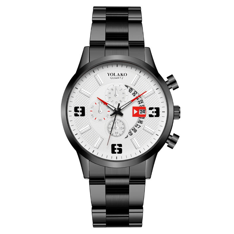 Reloj de moda para hombre con calendario digital grande