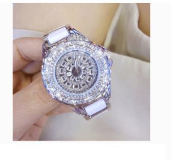 Pulsera caliente del reloj de la venta de la moda llena de mujeres del diamante