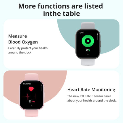 Reloj inteligente de llamada IP68 con medidor de frecuencia cardíaca de alta gama