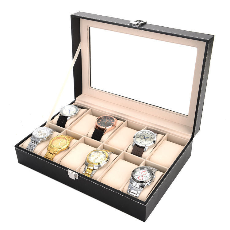 Watch Jewelry Storage Glass Skylight Watch Box Display Storage Box