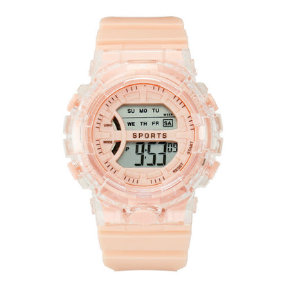 Reloj electrónico deportivo luminoso con temperamento