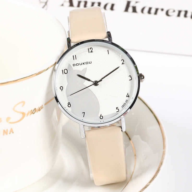 Reloj de temperamento simple estilo coreano College Fengsen