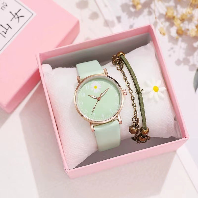 Reloj de niña Little Daisy, estilo Mori, estilo universitario, estilo artístico retro de Hong Kong, reloj para mujer estudiante