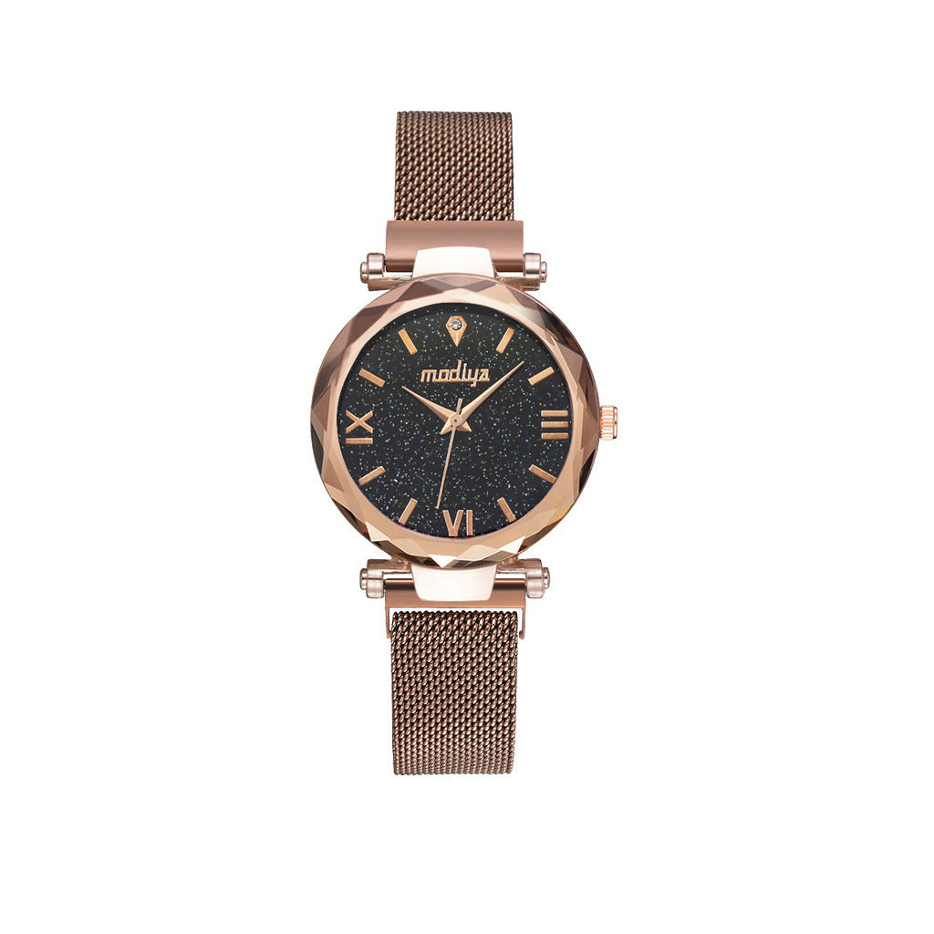 Reloj de cuarzo para mujer, conjunto de pulsera y reloj