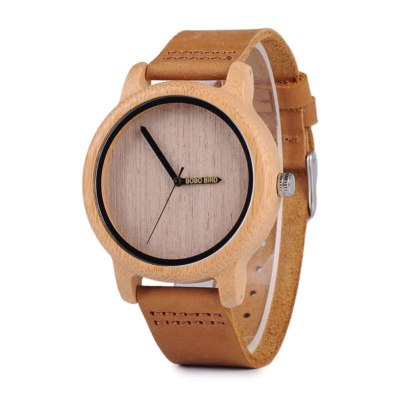 Reloj de madera para parejas de bambú