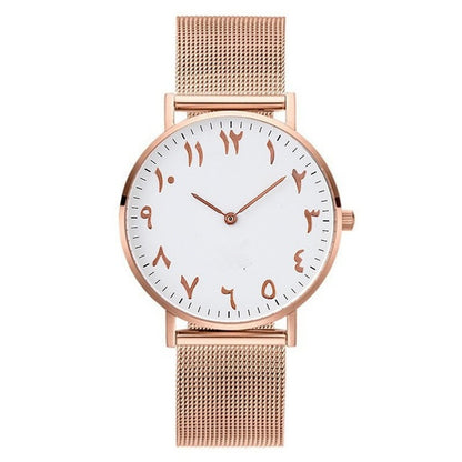 Relojes de cuarzo de alta gama para hombres y mujeres con correa de acero inoxidable