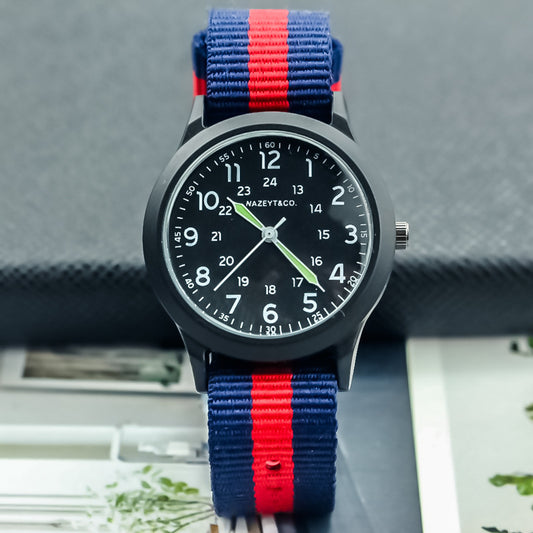 Reloj luminoso de nailon para exteriores de moda para hombre