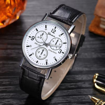 Reloj de cuarzo para hombre, moderno, informal y a juego