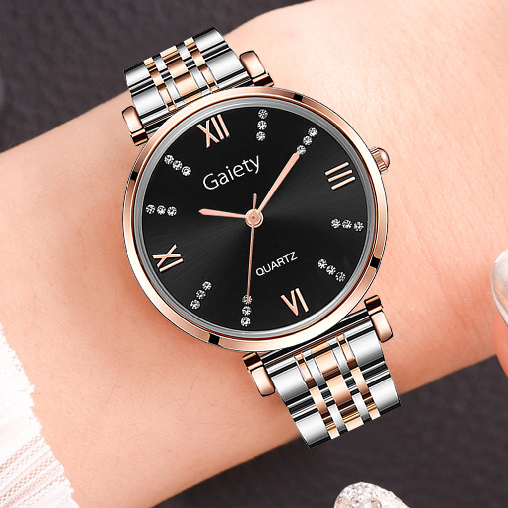 Nuevo reloj de cuarzo con personalidad y tendencia de moda para damas con diamantes