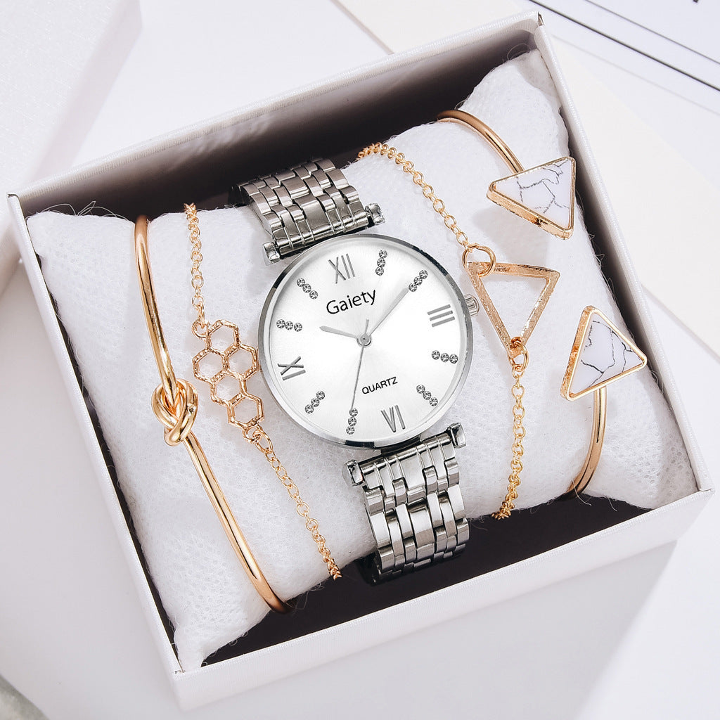 Nuevo reloj de cuarzo con personalidad y tendencia de moda para damas con diamantes