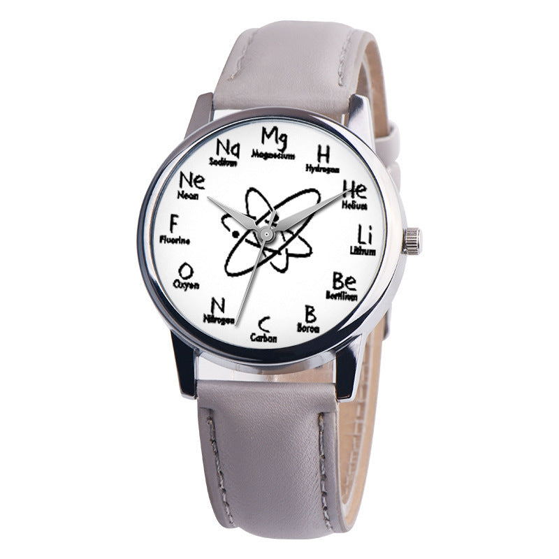 Reloj de moda molecular químico Reloj de mujer Reloj de estudiante