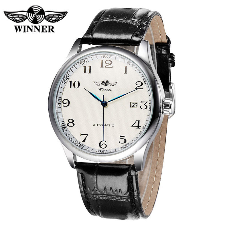 Reloj de negocios para hombre de acero inoxidable simple y moderno