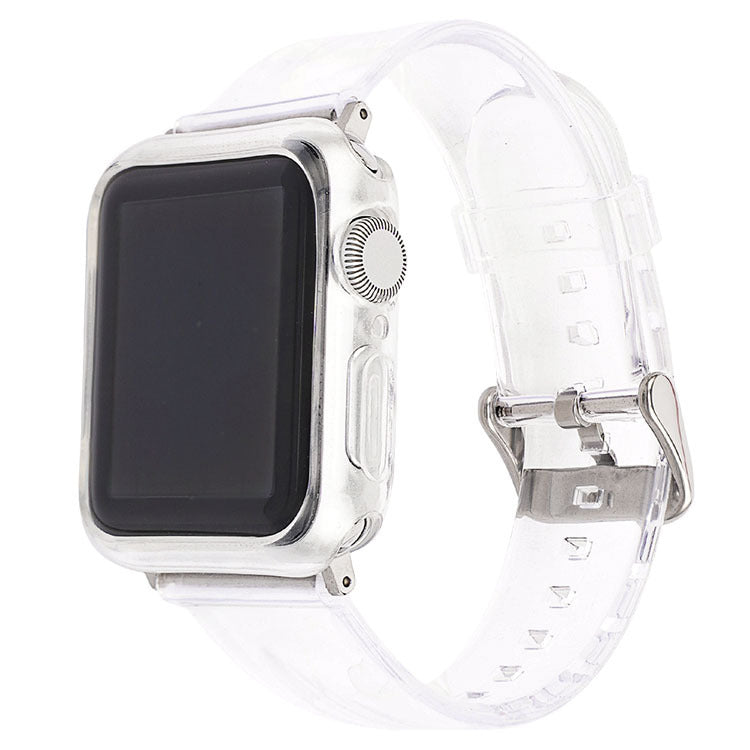 Silicone Solid Color Transparent Strap Case