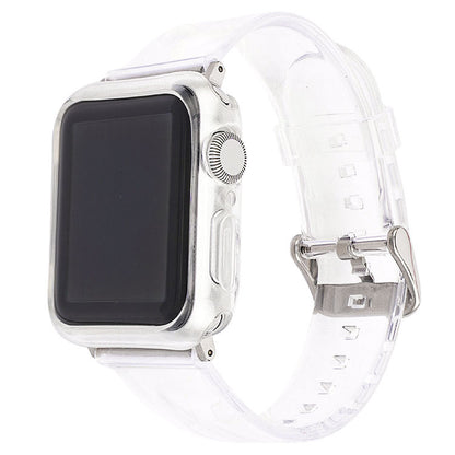 Silicone Solid Color Transparent Strap Case