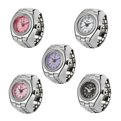 Alloy Creative Couple Ring Shape Watch