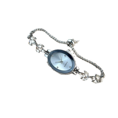 Nuevo reloj de pulsera ovalado, lujoso, retro, exquisito, de nicho, para mujer, reloj de cuarzo de alta calidad