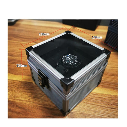 Pure Black Aluminum Alloy Watch Storage Box